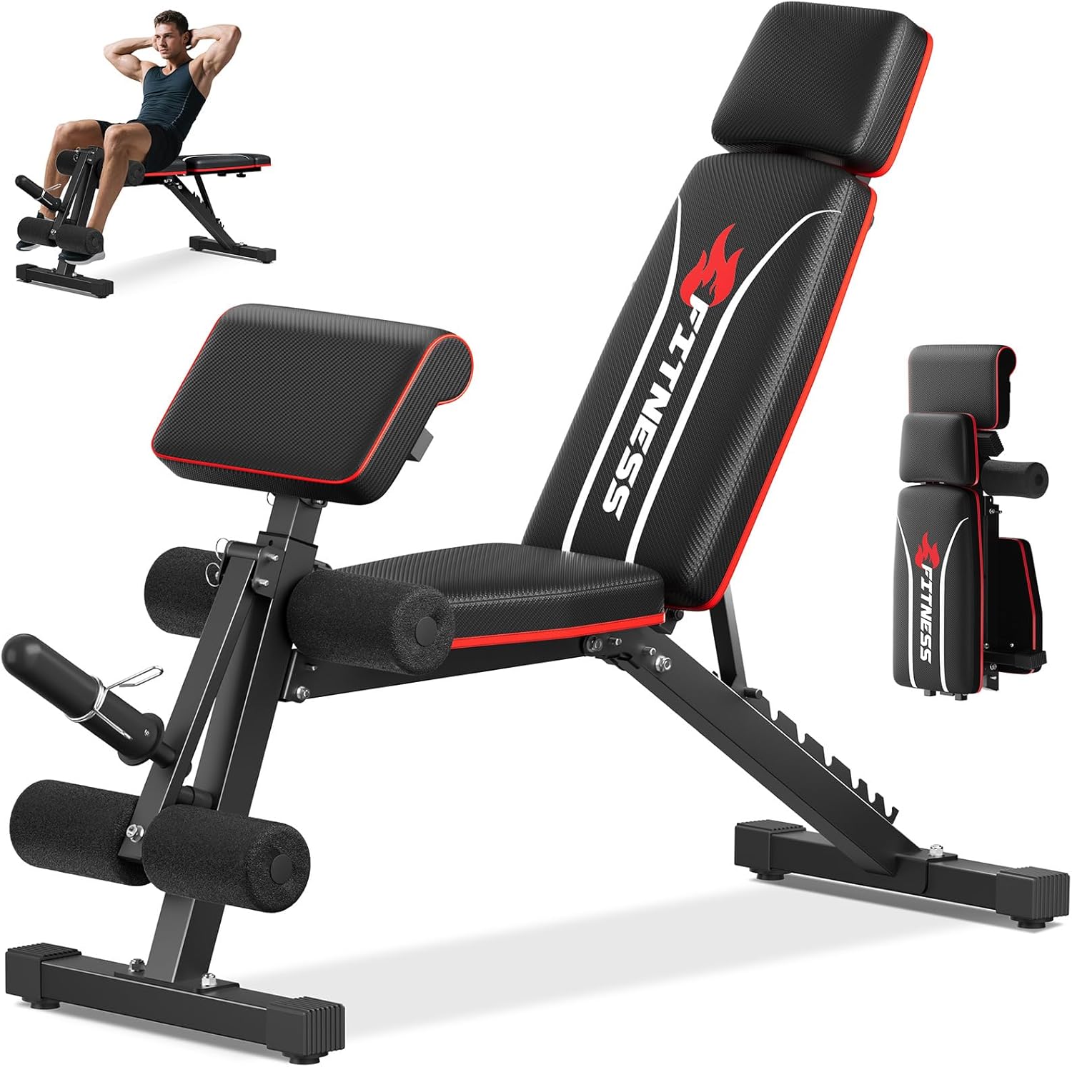 Home Gym Weight Bench - Bangku Angkat Beban Lipat untuk Gym