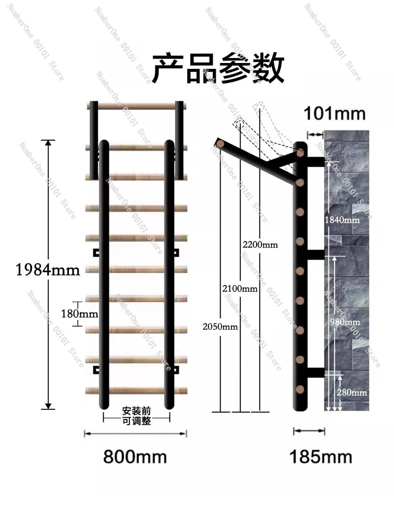 Rangka Latihan Pull-Up Paralle - Home Gym Yoga Studio ulasan dan harga
