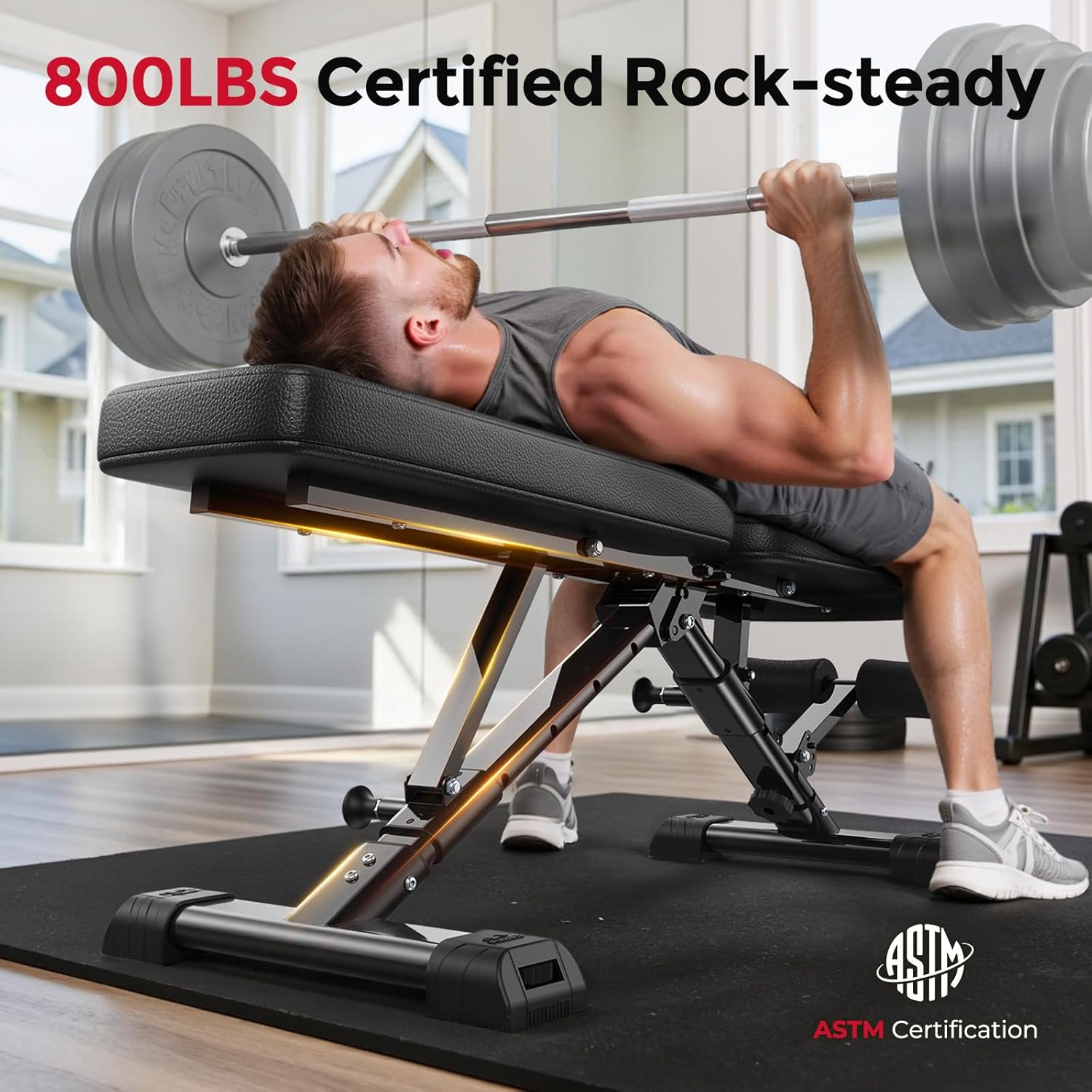 Bangku Beban yang Dapat Disesu - Home Gym Weight Bench ulasan dan harga