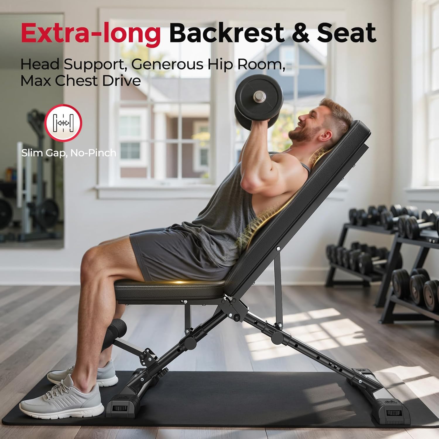 Bangku Beban yang Dapat Disesu - Home Gym Weight Bench ulasan dan harga