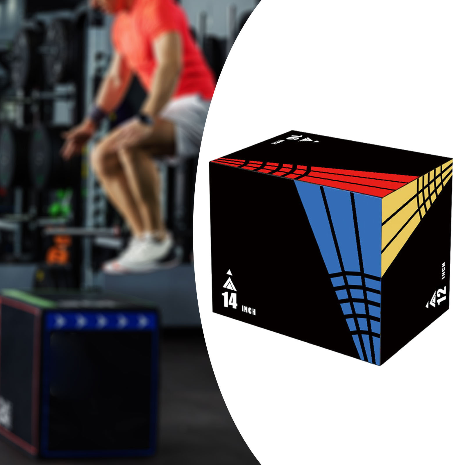 Kotak Lompat Plyometric 3-in-1 - Home Gym Online ulasan dan harga
