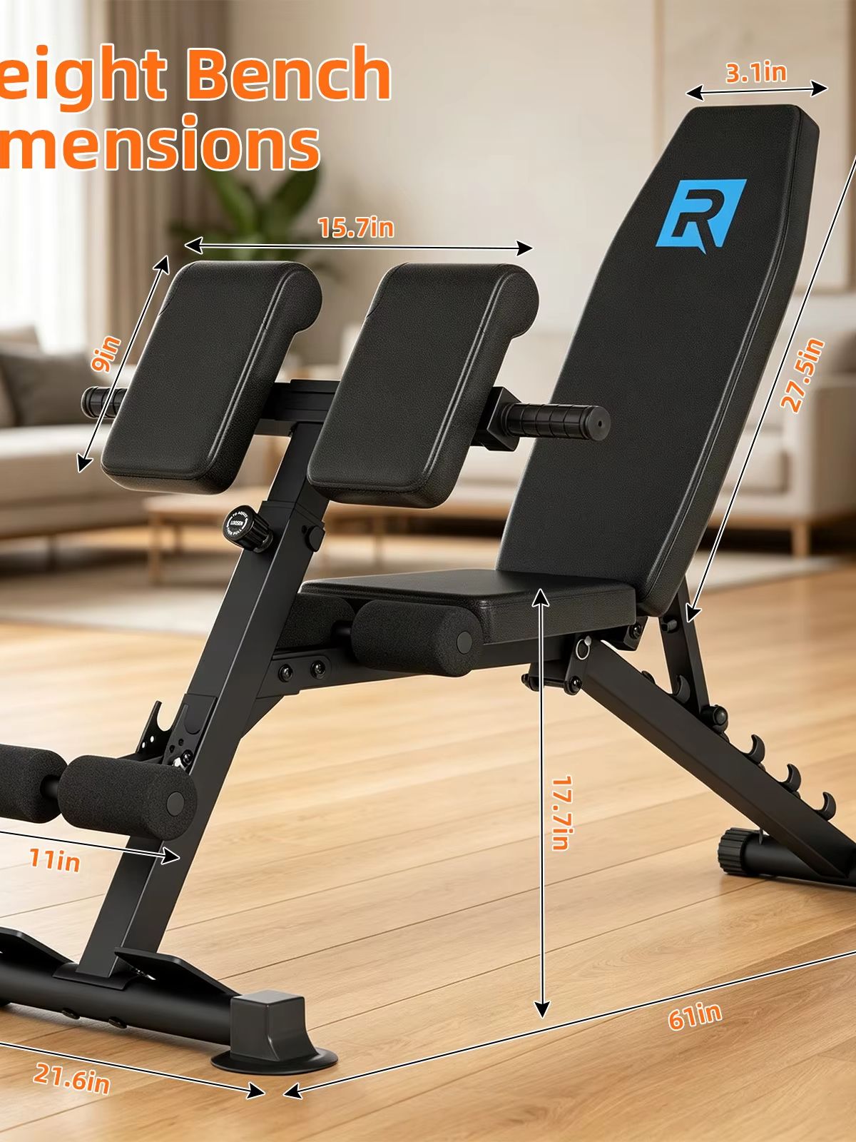 Bangku Angkat Beban Ringan dan - Home Gym Weight Bench ulasan dan harga