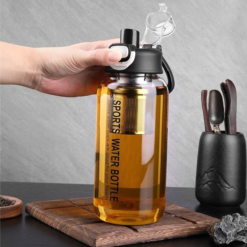 Tumbler Teh Kaca 1L dengan Inf - Home Gym Kettler ulasan dan harga