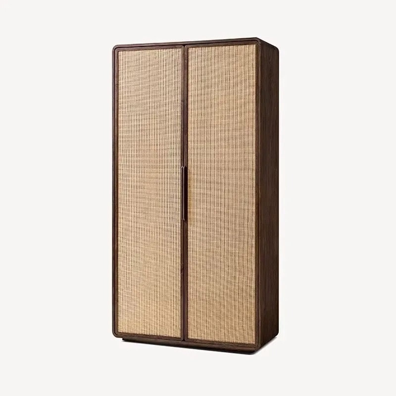 Lemari pakaian kayu solid Amer - Home Gym Luxury Design ulasan dan harga