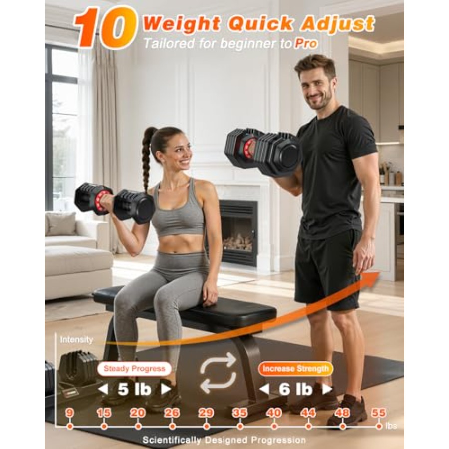 Set Dumbbell yang Dapat Disesu - Home Gym Weight Bench ulasan dan harga