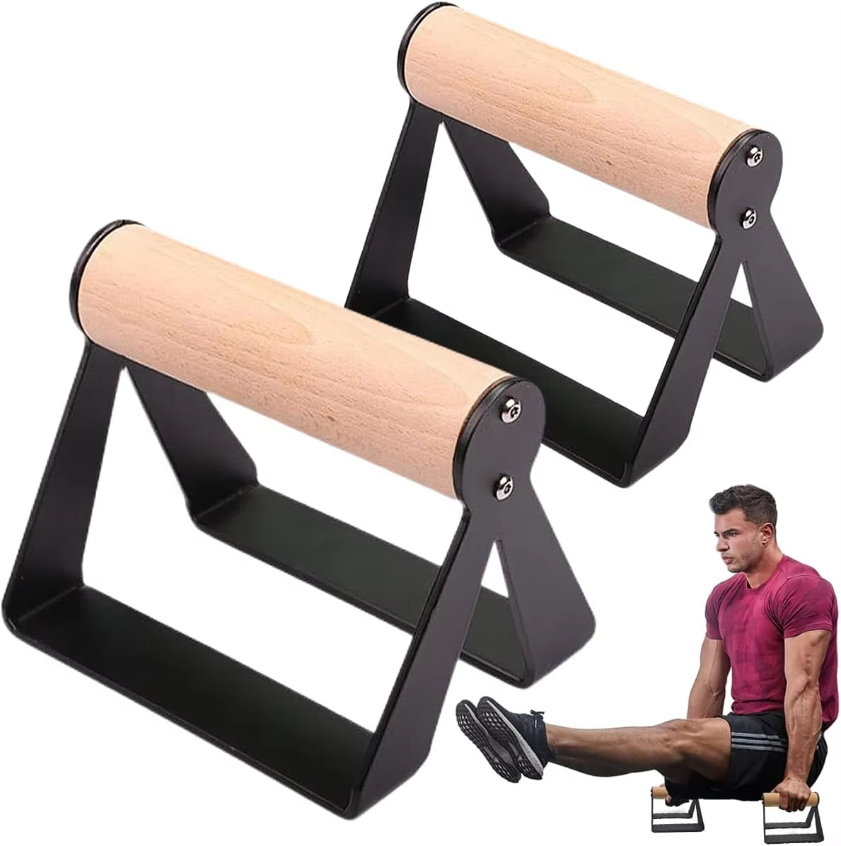 Stand Push-Up Home Gym dengan  - Home Gym Upper Body Workout ulasan dan harga