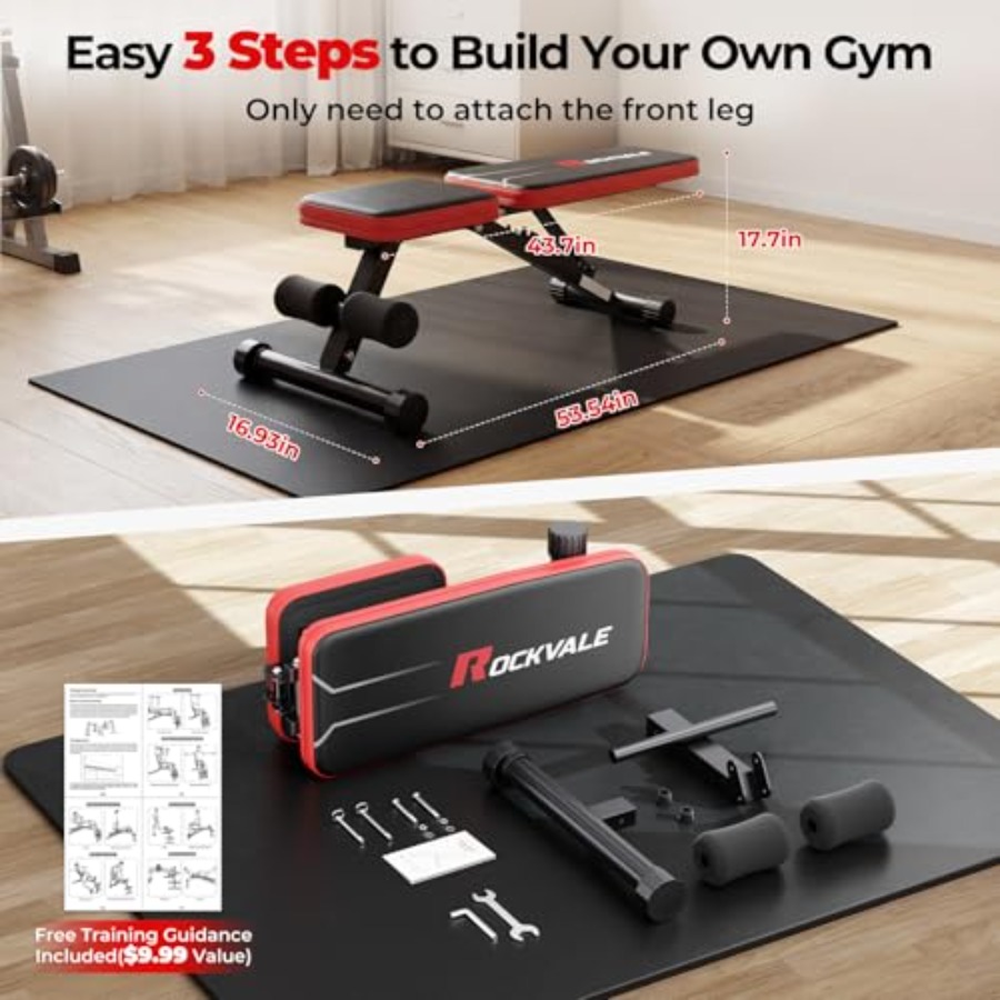 Bangku latihan beban rumahan y - Home Gym Weight Bench ulasan dan harga