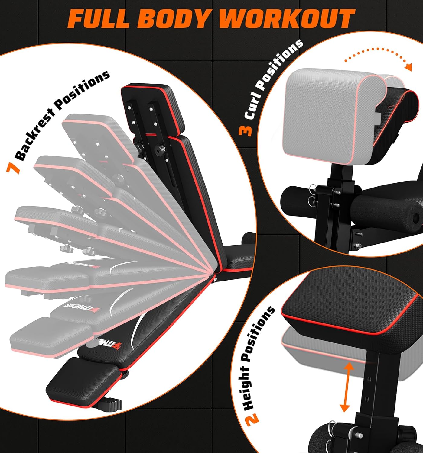 Bangku Angkat Beban Lipat untu - Home Gym Weight Bench ulasan dan harga